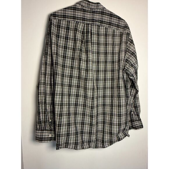 ROWM 2XB Black Plaid Long Sleeve Mens Shirt - Picture 5 of 8